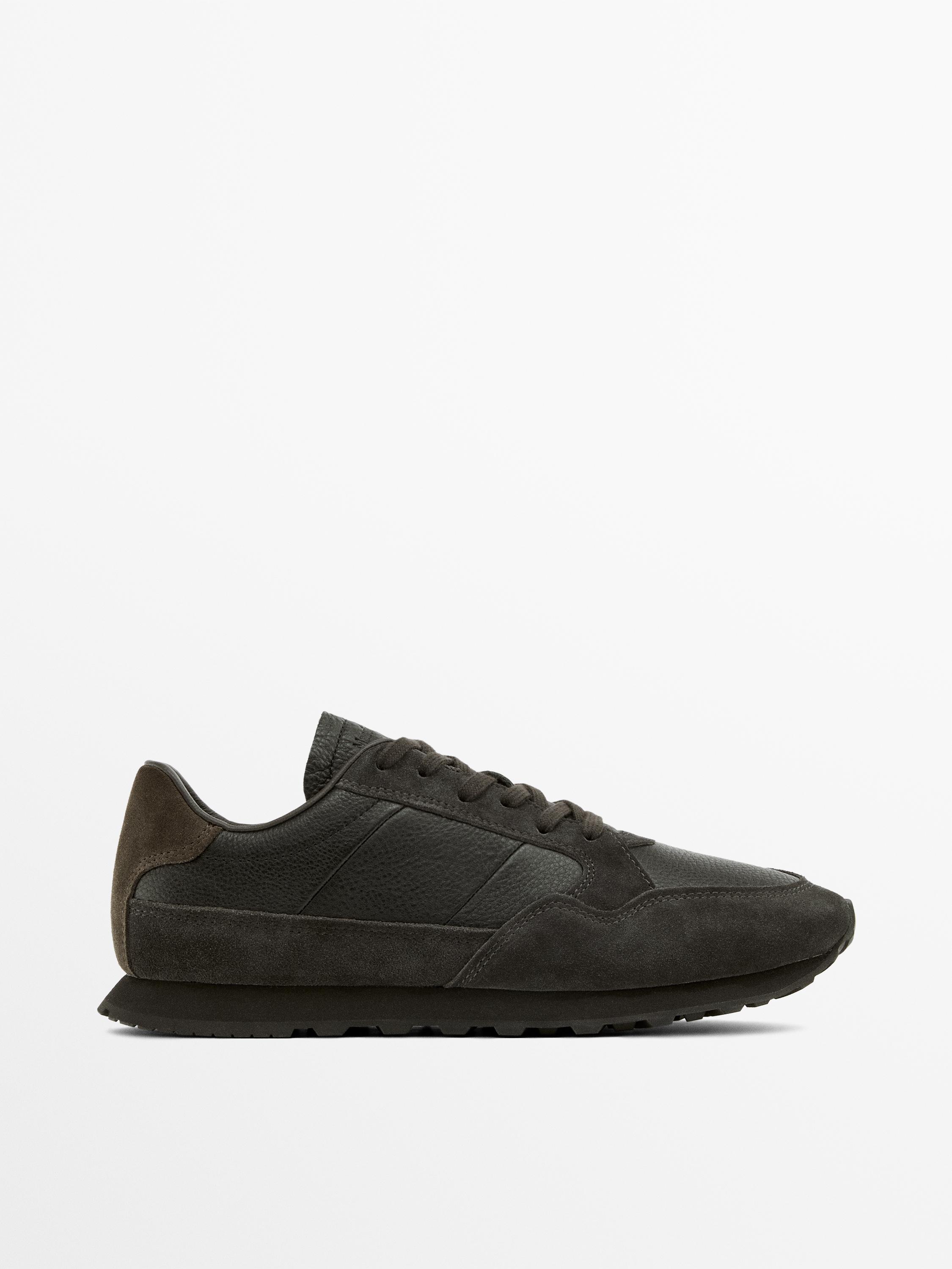 Soft nappa leather trainers